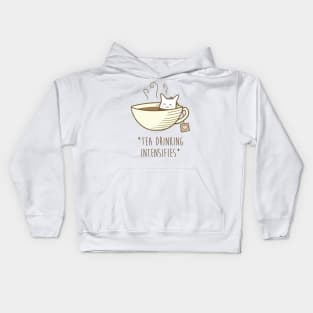 *Tea Drinking Intensifies* Kids Hoodie